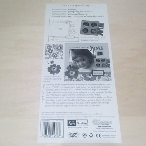 5/$15 Fun Frames Scrapbook Stickers Kelly Panacci 067901143366 - Picture 5 of 6